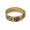 Vintage 14K Masonic 32nd Degree Scottish Rite Enamel Band Ring Size 11.5