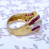 LeVian 18K Yellow Gold Ruby and Diamond Ring