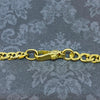 Vintage 18K Gold Diamond Stations Curb Link Chain Necklace