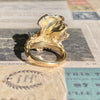Mid Century 14K Gold Diamond Cocktail Ring