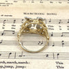 Vintage 14K Gold and Diamond Initial "M" Ring