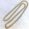 Vintage 14K Yellow Gold 24 Inch Curb Link Chain Necklace