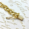 Vintage 18K Yellow Gold Solid Mariner Links Bracelet