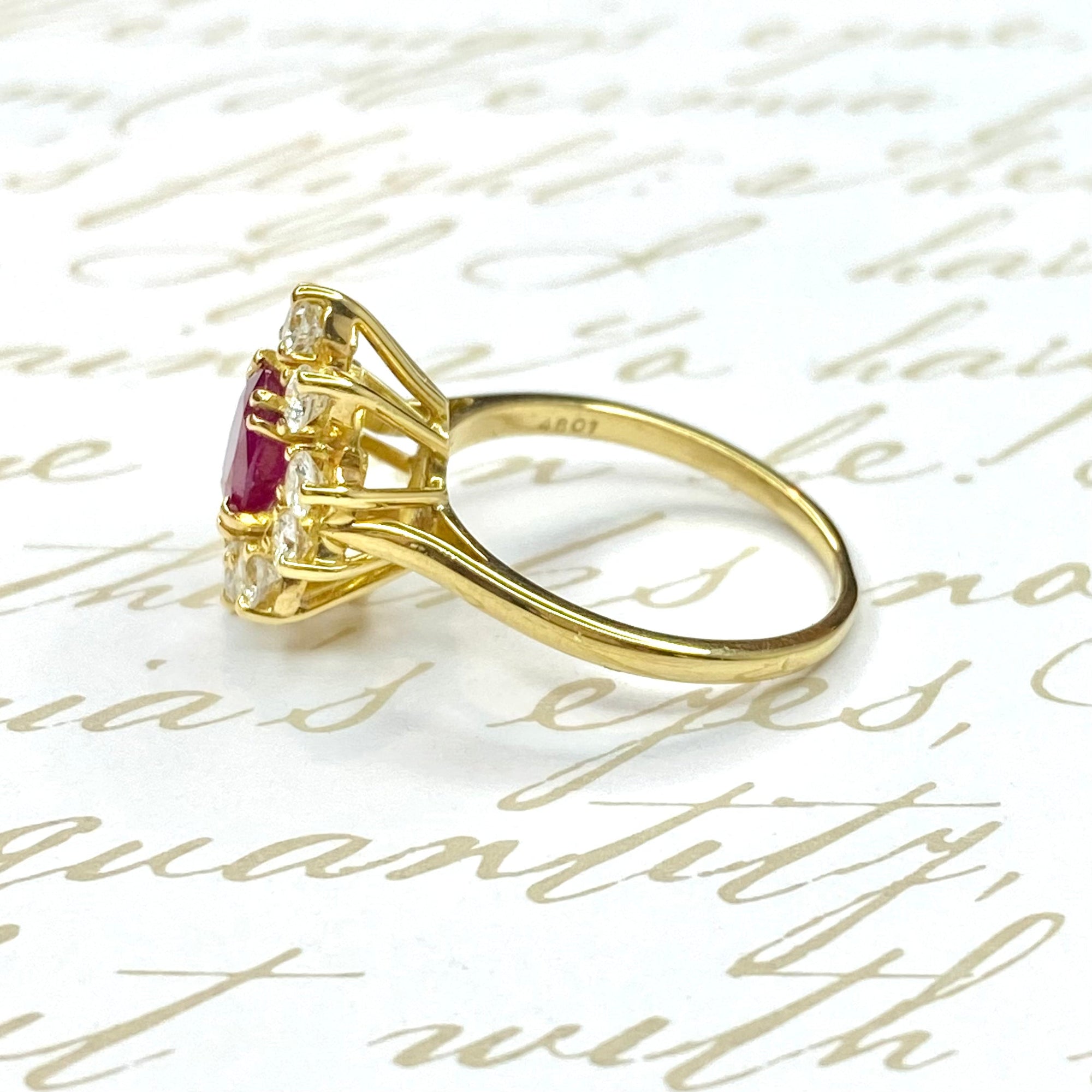 Gia certified hotsell ruby ring