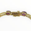 Vintage 14K Yellow Gold Rhodolite Garnet Bracelet