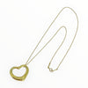 Tiffany & Co. Elsa Peretti 18K Yellow Gold Open Heart Pendant Necklace