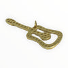 Vintage 18K Yellow Gold Diamond Set Guitar Pendant