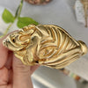 14K Yellow Gold Art Nouveau Style Hinged Bangle Bracelet