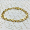Vintage 18K Yellow Gold Solid Mariner Links Bracelet