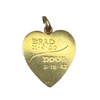Vintage 14K Yellow Gold Mother Heart Charm Pendant