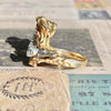 Mid Century 14K Gold Diamond Cocktail Ring