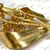 Vintage TEBON Sweden 18K Gold 3.2 Carats of Diamonds Brooch