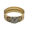 Vintage 14K Masonic 32nd Degree Scottish Rite Enamel Band Ring Size 11.5