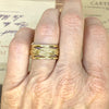 Vintage 14K Yellow Gold Braided Rope Style Band Ring