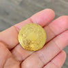 Vintage 14K Yellow Gold Engraved Pill Box
