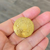Vintage 14K Yellow Gold Engraved Pill Box