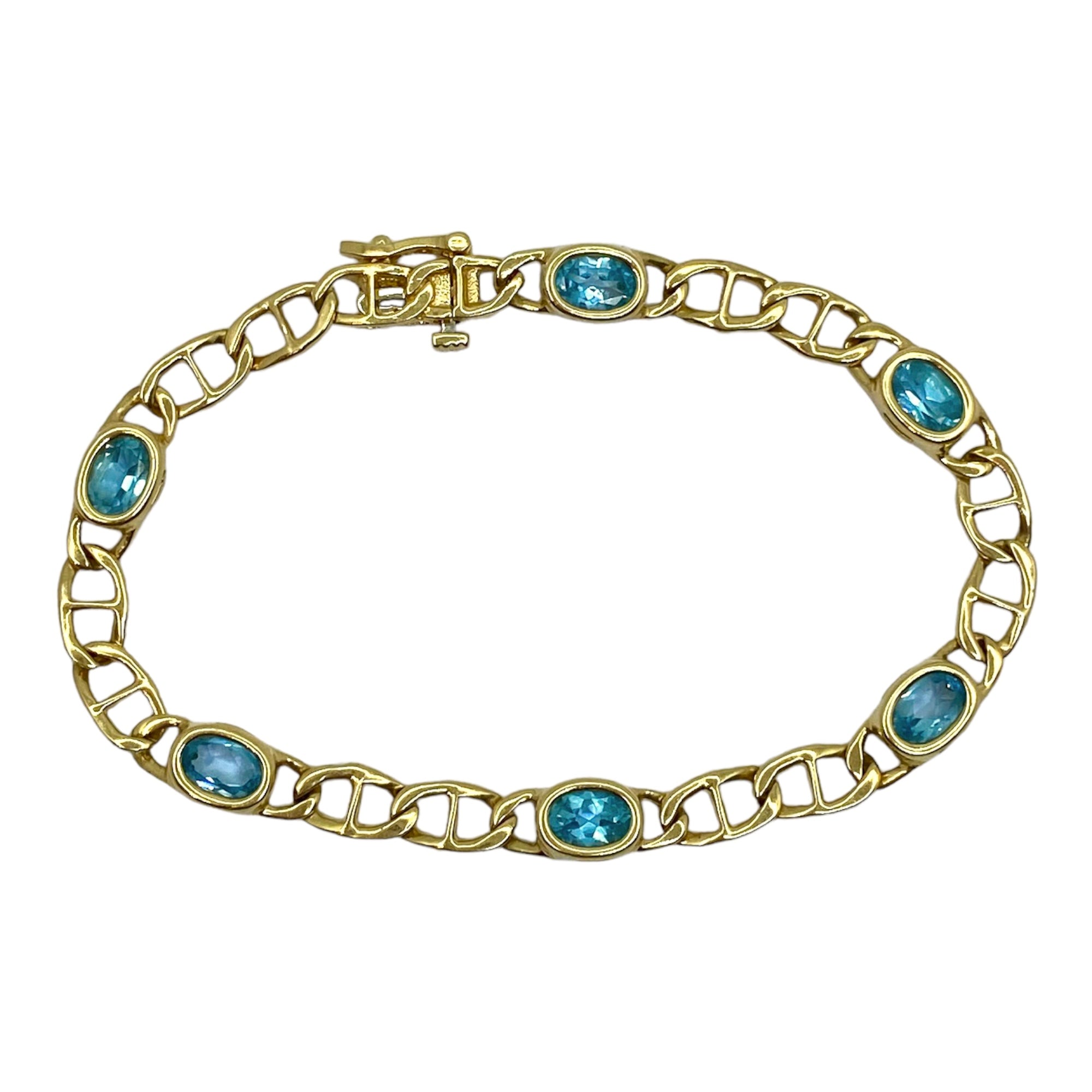 Blue on sale gold bracelet