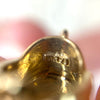 Vintage 14K Yellow Gold and Diamond Baby Shoe Charm Pendant