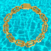 18K Yellow Gold Stylized Solid Links Bracelet