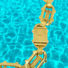 18K Yellow Gold Stylized Solid Links Bracelet