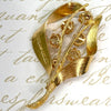 Vintage TEBON Sweden 18K Gold 3.2 Carats of Diamonds Brooch