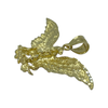 14K Yellow Gold Eagle with Branch Pendant