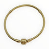 Pandora 14K Yellow Gold Moments Snake Chain Charm Bracelet