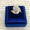 Vintage Gold Bearing Quartz and Diamond Ring