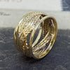 Vintage 14K Yellow Gold Braided Rope Style Band Ring