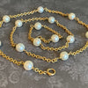 Vintage 14K Yellow Gold and Pearl Rolo Chain 24"