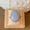 Vintage Ming's Hawaii 14K Yellow Gold Large Lavender Jade Ring