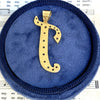 Vintage Letter "T" Diamond Set Large Pendant