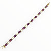 Vintage 14K Yellow Gold Rhodolite Garnet Bracelet